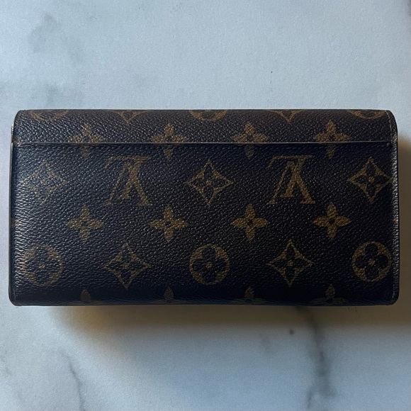 AUTHENTIC LIKE NEW Louis Vuitton Monogram Poppy Sarah Wallet - Picture 3 of 14